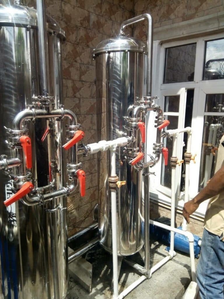 Stainless steel water filtration system